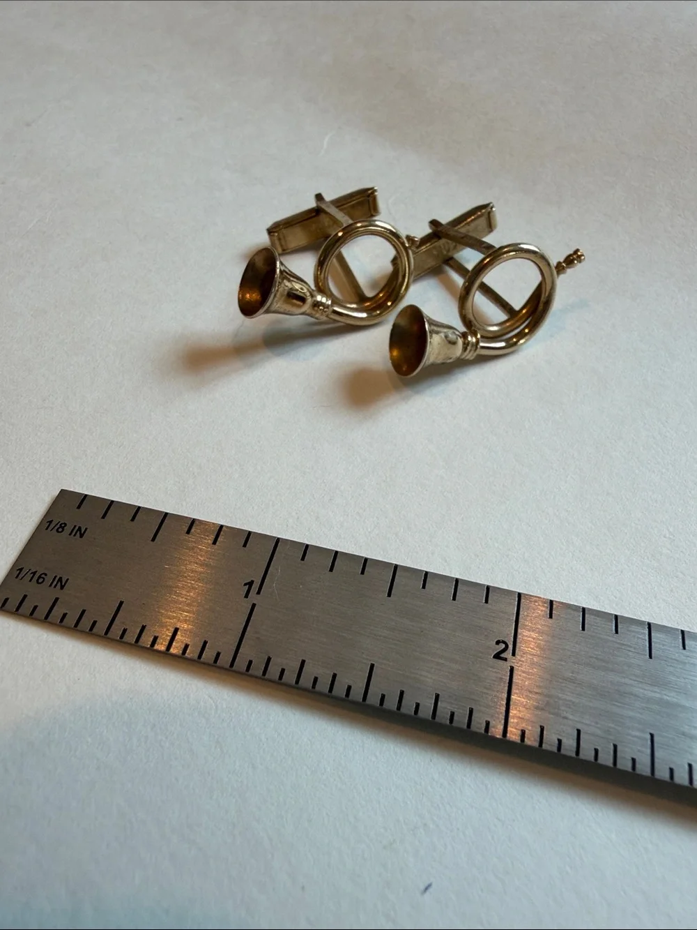 Hunting Horn Stud Cufflinks - Jewelry